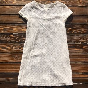 LucyParis - white lace shift dress